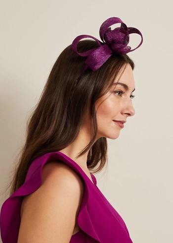 Phase Eight Flower Hats Purple Australia | SY3047128